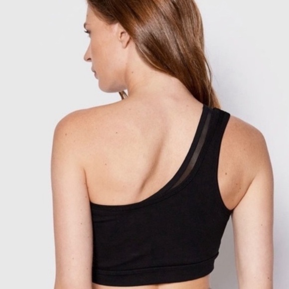 DKNY SPORT NWT Womens Sz XL DKNY Sport, One Shoulder, Women's Sports Bra- Black - Picture 2 of 10